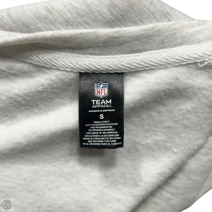 Athletic Sweatshirt Crewneck By Nfl In Green & Grey, Size: S