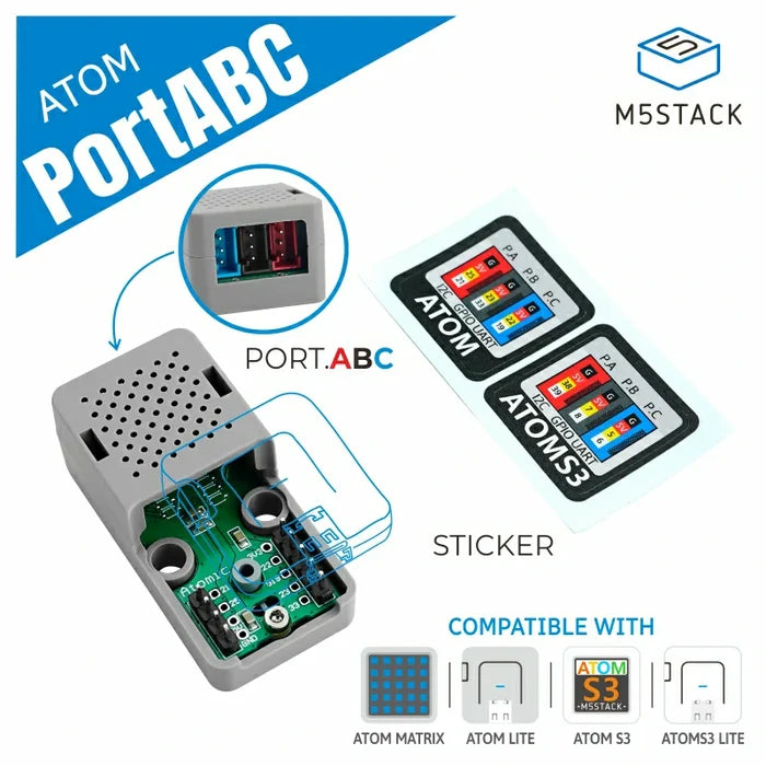 ATOMIC PortABC Extension Base - m5stack-store