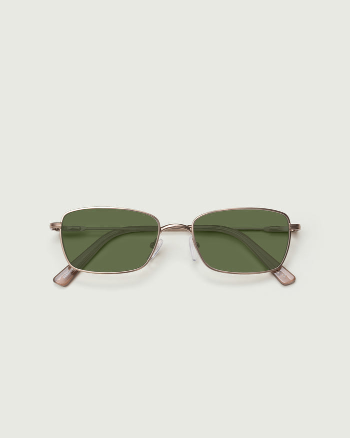 Gecko Adaptive::Austin Eyeglasses rectangle Gold metal top