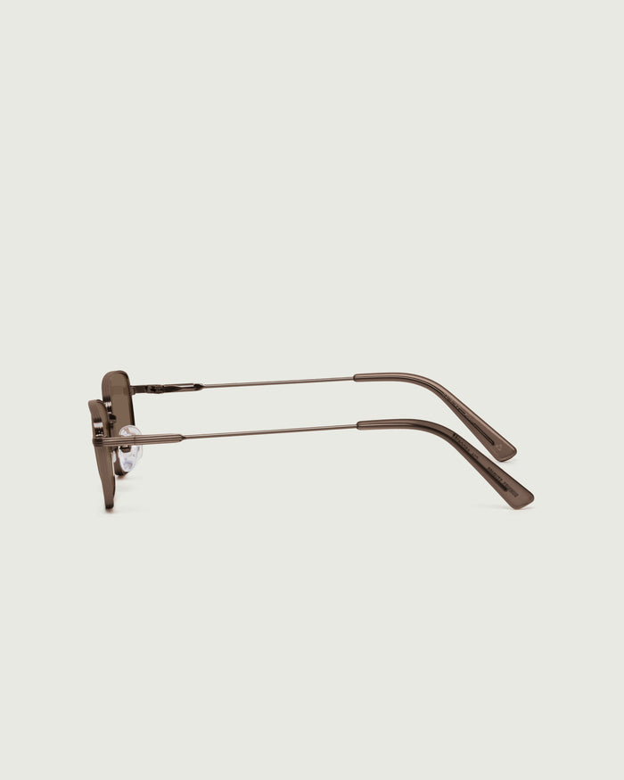 Portobello Adaptive::Austin Eyeglasses rectangle Brown metal side