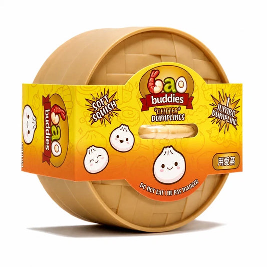 Bao Buddies Mystery Dumpling Rare Glitter - Squishy Sensory Toy