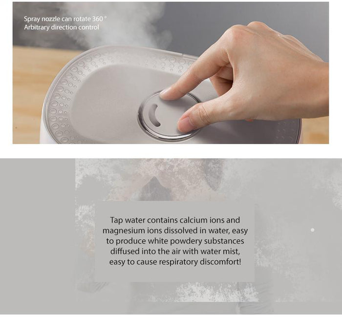 Bear 2 in 1 Humidifier & Water Air Purifier 5L Large Capacity Desktop Dual Purification Aroma Diffuser (JSQ-C50Q1) - PowerPacSG
