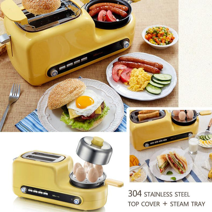 Bear 5in1 Toaster Breakfast Set w non-stick frying Pan (DSL-A02Z1) - PowerPacSG