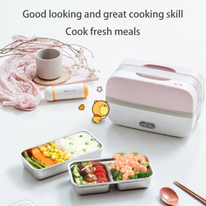 Bear Portable Electric Heating Lunch Box 1.0L Multi Pot (DFH-B10J2) - PowerPacSG