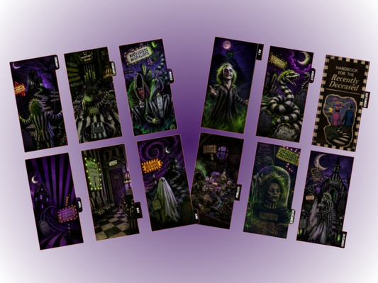 Beetlejuice | Monthly Dividers| A6 Rings | Set of 12