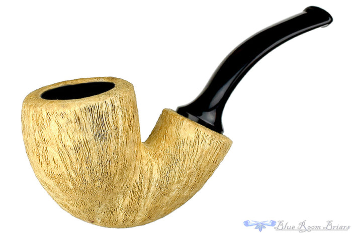 Blue Room Briars is proud to present Benjamin Westerheide Pipe 1/2 Bent Natural Driftwood Reverse Calabash