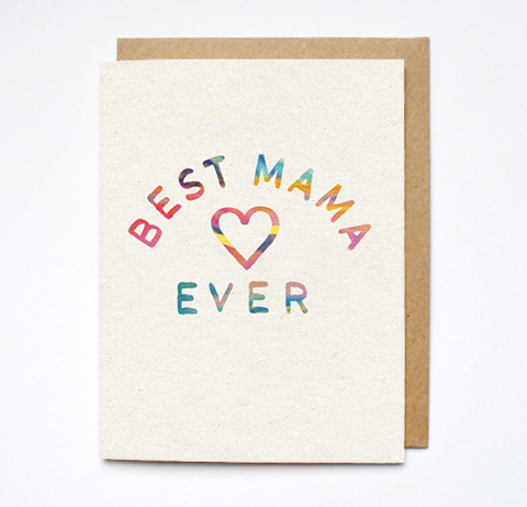 'Best Mama' Greeting Card