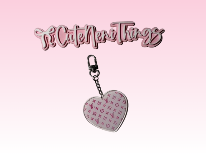 Binder Charms | 6CM | Pink & White