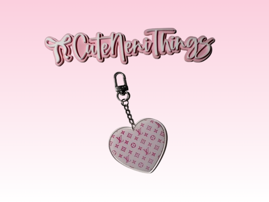 Binder Charms | 6CM | Pink & White