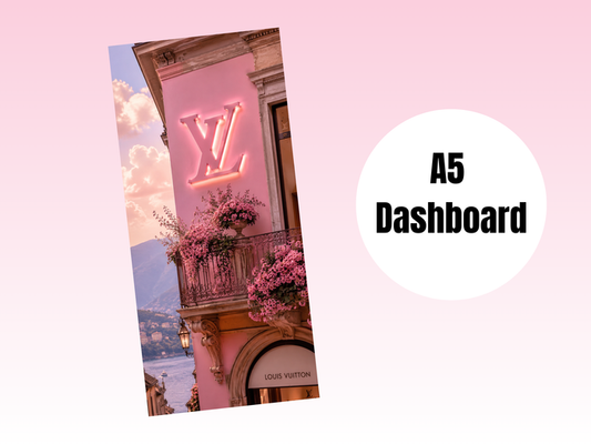 Binder Dashboard | A5 Rings | Louis in Italy | Balcony