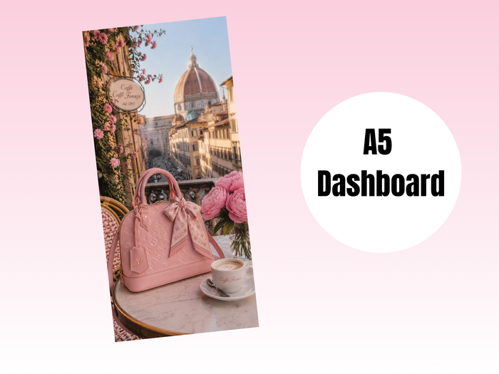 Binder Dashboard | A5 Rings | Louis in Italy | Caffe