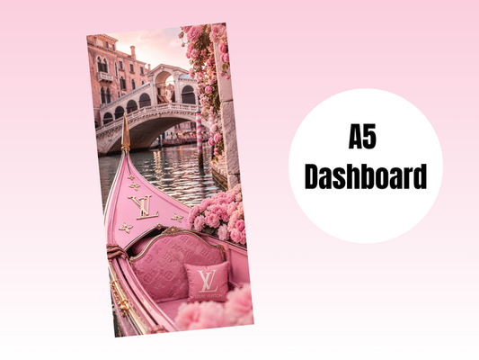 Binder Dashboard | A5 Rings | Louis in Italy | Gondola