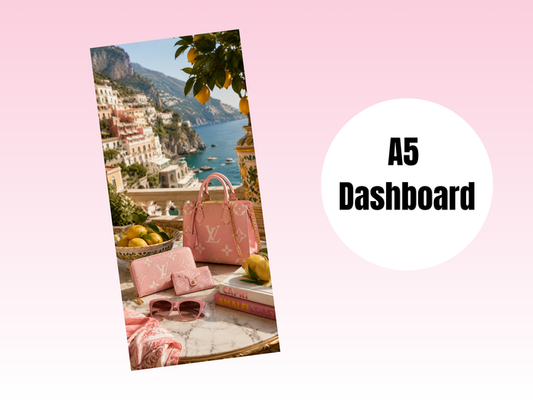 Binder Dashboard | A5 Rings | Louis in Italy | Lemon