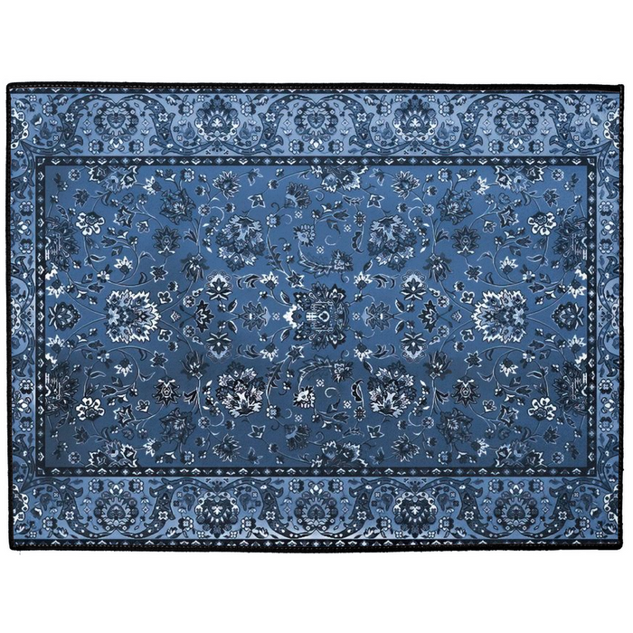 Bisotun Persian Indoor/Outdoor Floor Mat Antique Dark Blue
