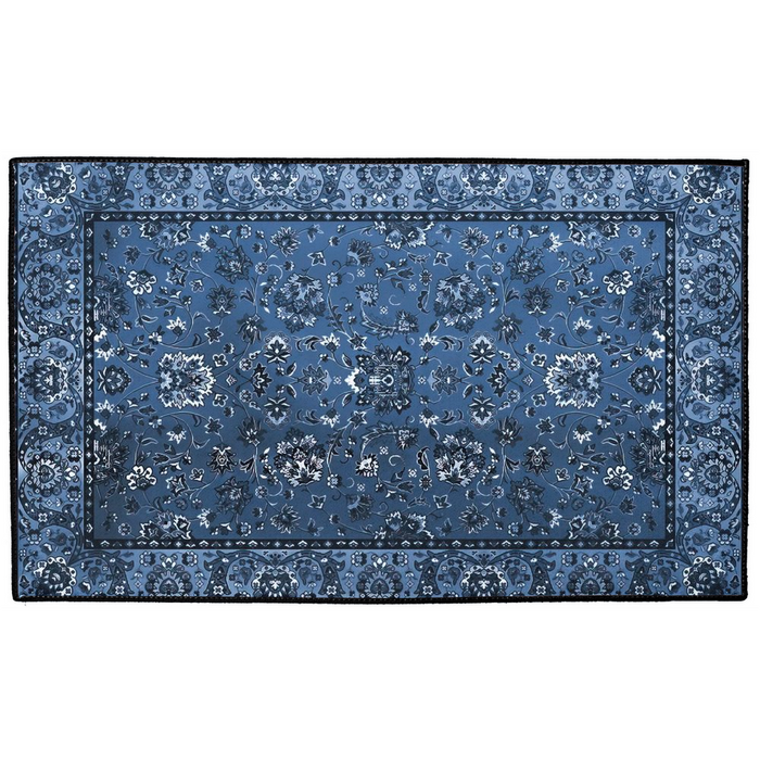 Bisotun Persian Indoor/Outdoor Floor Mat Antique Dark Blue