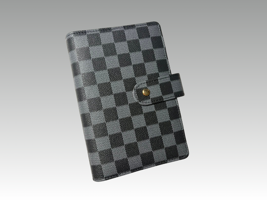 Black | Checkered Binder | A6 Rings