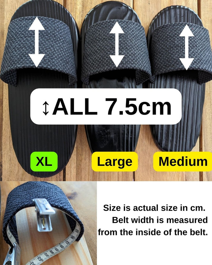 Black Wood painted GETA Slippers [Outdoor / Indoor] - Heiwa Slipper