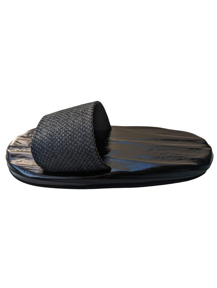 Black Wood painted GETA Slippers [Outdoor / Indoor] - Heiwa Slipper