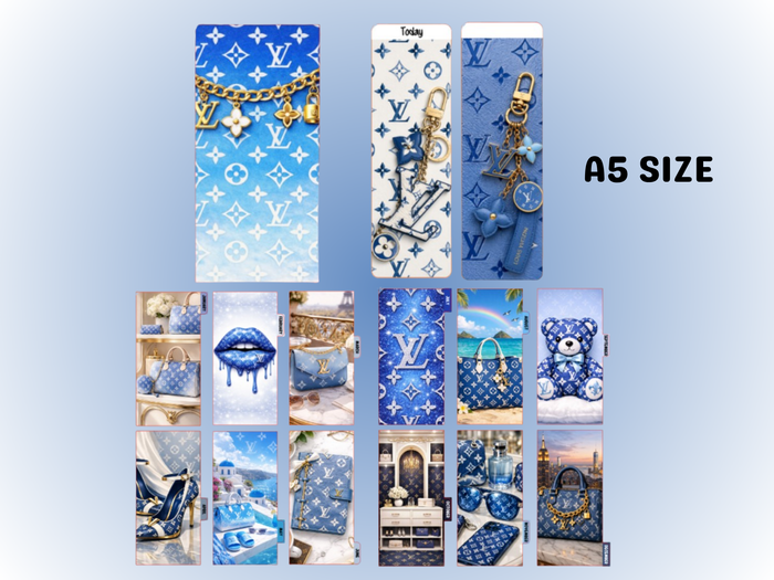 Blue L | Monthly Dividers | A5 Rings | Set of 15 | PRE-ORDER
