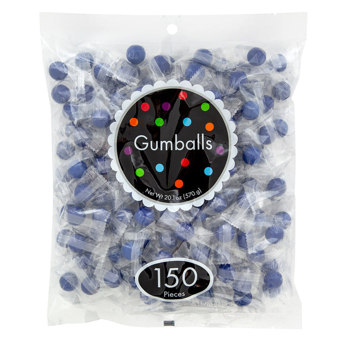 Blue Raspberry Wrapped Gumballs - 4 Count