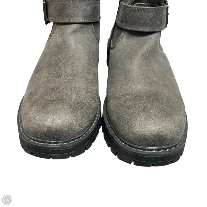 Boots Ankle Heels By Cliffs By White Mountain In Grey, Size: 8.5