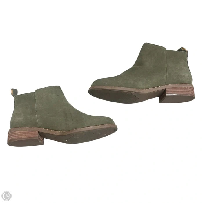 Boots Ankle Heels By Crown Vintage In Green, Size: 11