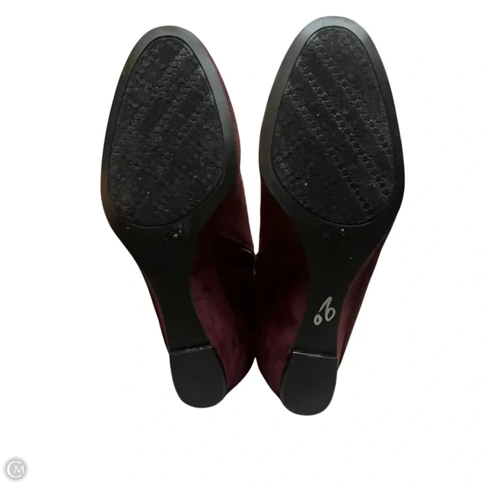 Boots Ankle Heels By Impo In Red, Size: 9.5