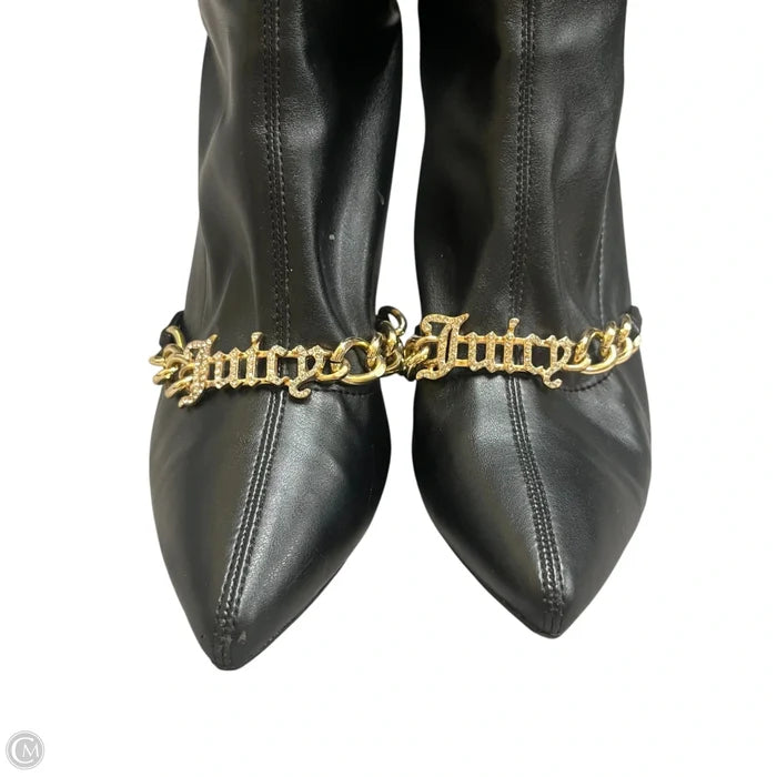 Boots Ankle Heels By Juicy Couture In Black, Size: 8.5