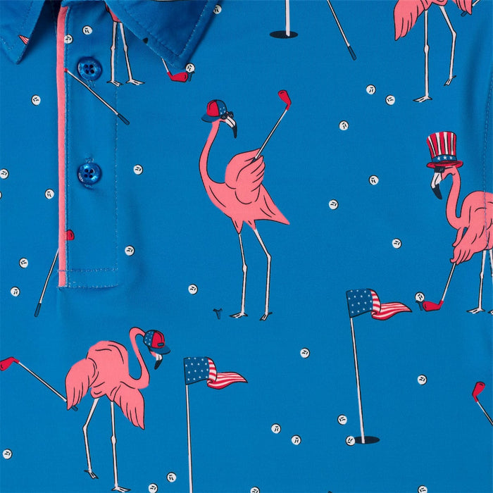 RSVLTS RSVLTS Americana Collection "Flamingos" _ All Day Polo