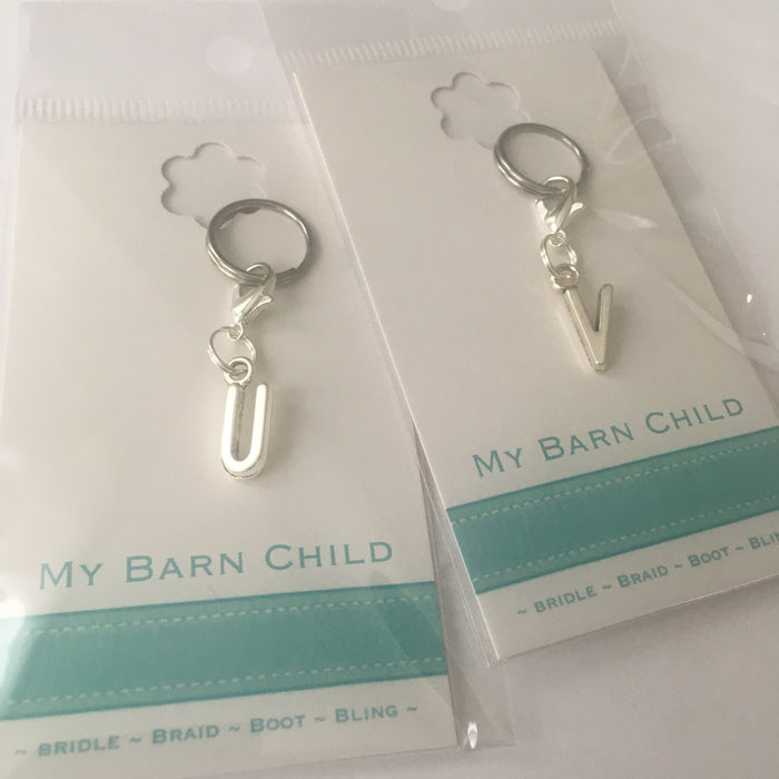 Bridle Charm: Monogram ~ Arial