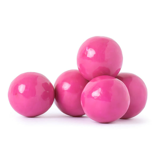 Bright Pink Bubble Gum Flavored Gumballs - 14.43 LB