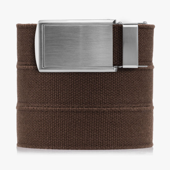 Brown Canvas Belt - SlideBelts
