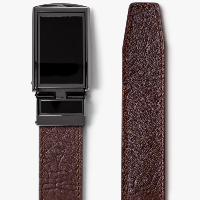 Brown Full Grain Leather Belt (Custom - Back Sq)