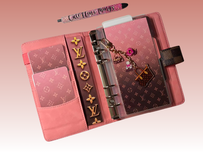 Brown & Pink L | Binder Bundle | A6 Rings