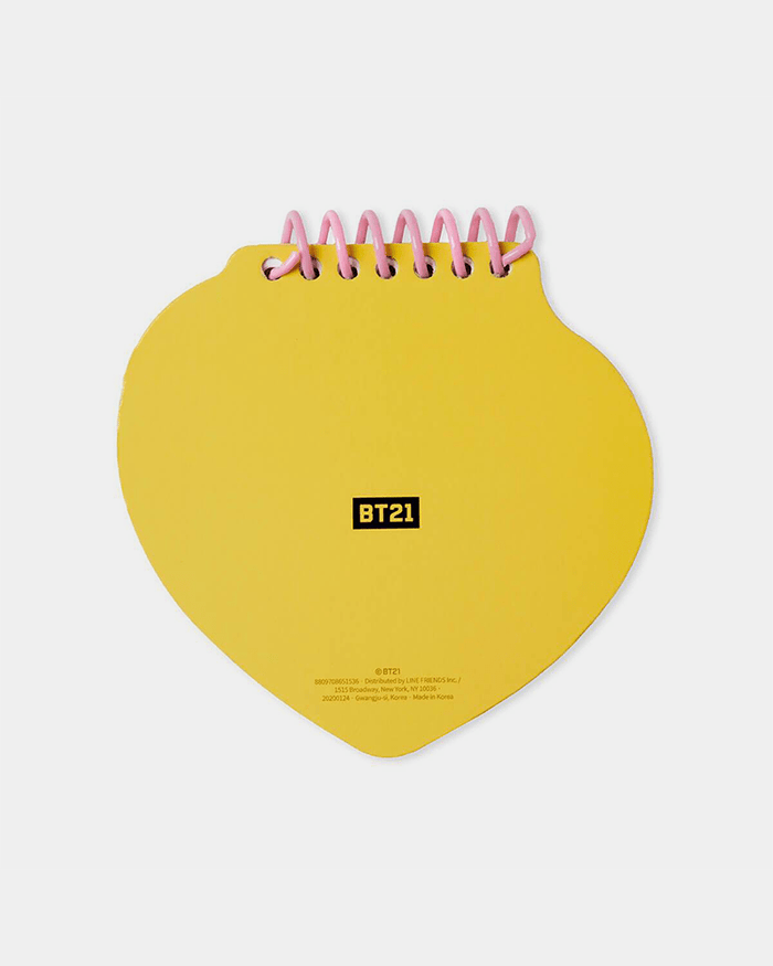 BT21 TATA Heart Face Spring Note