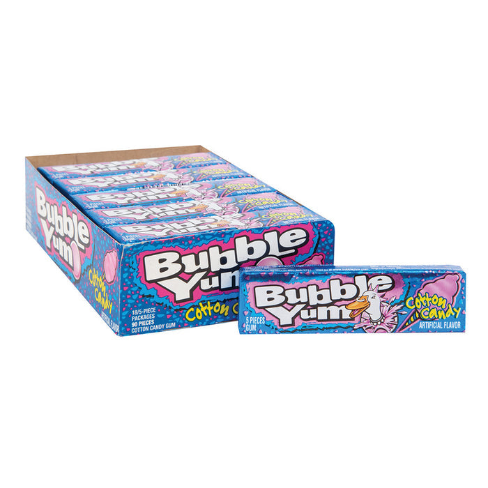 Bubble Yum Cotton Candy Bubble Gum - 18 Count