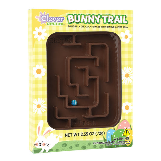 Bunny Trail Milk Chocolate Maze Game Candy - 18 Count