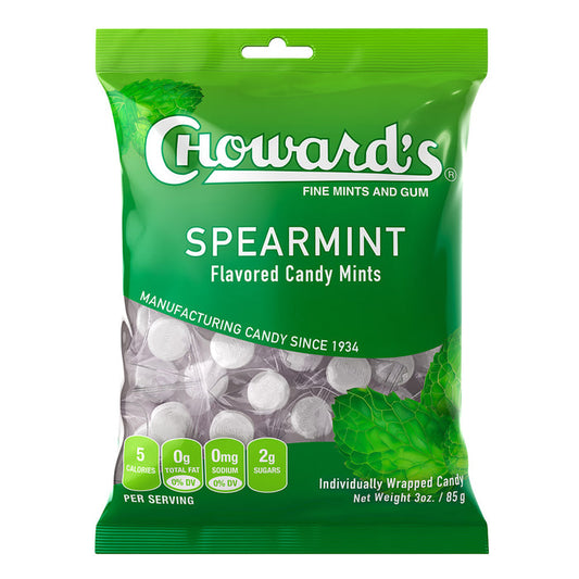 C Howard Spearmint Mints Peg Bag - 12 Count