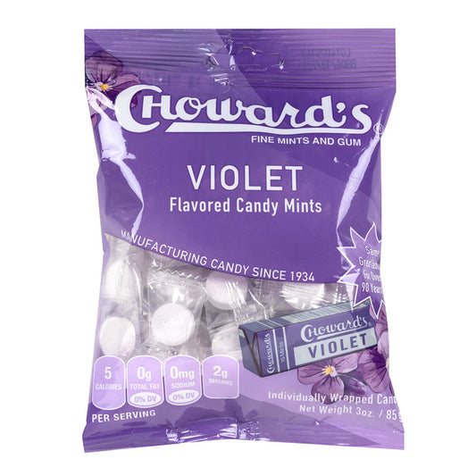 C Howard Violet Mints Peg Bag - 12 Count