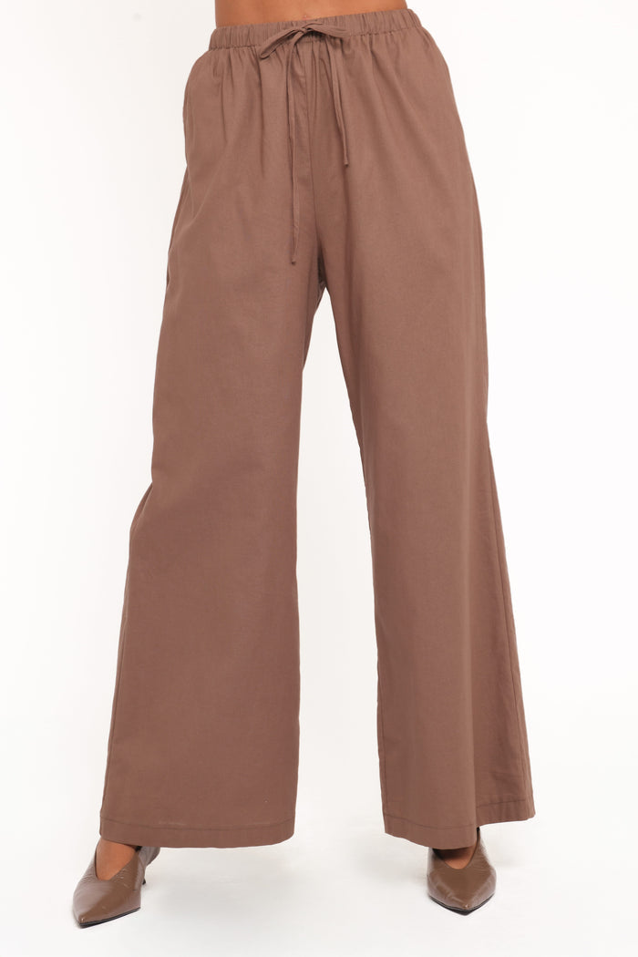 Petal and Pup USA SETS Caitlin Pant Set - Brown