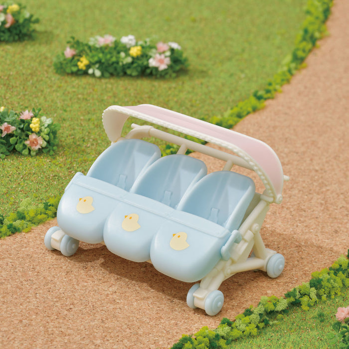Calico Critters Triplets Stroller Accessories Set