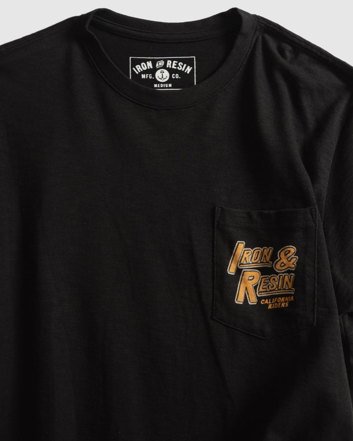 California Riders Pocket Tee - Iron & Resin