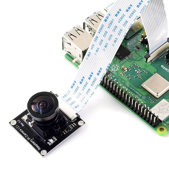 Camera Board for Raspberry Pi - Fisheye 170° Lens (5MP) [Discontinued] by Waveshare - The Pi Hut