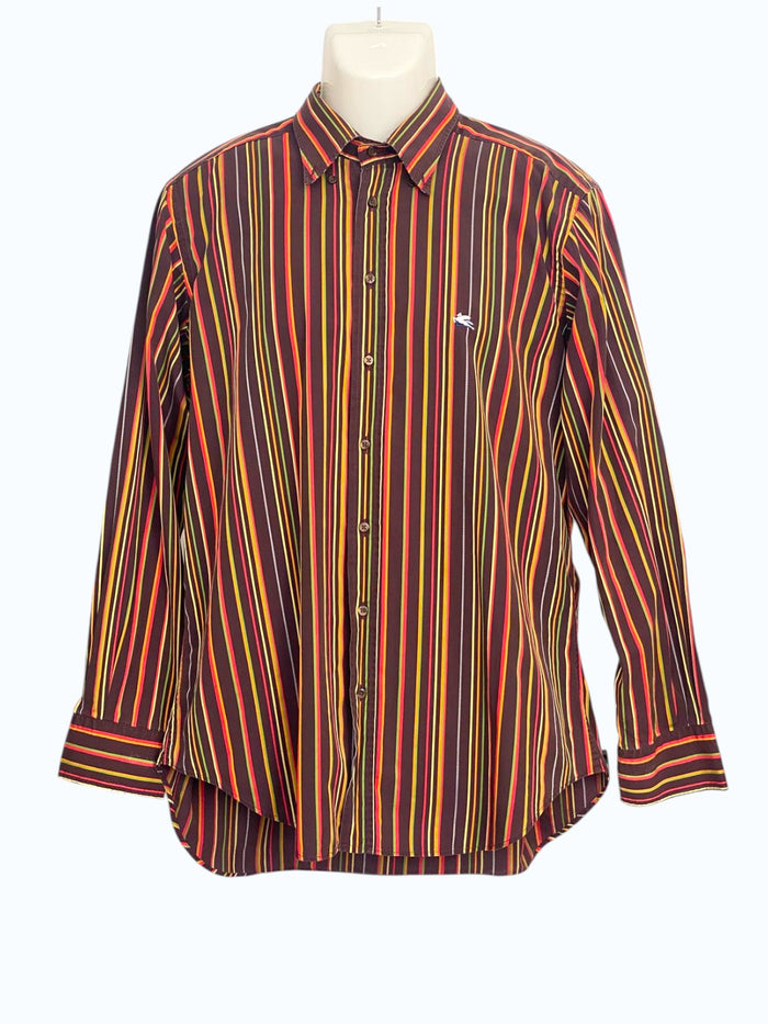 camicia a righe colorate anni 2000