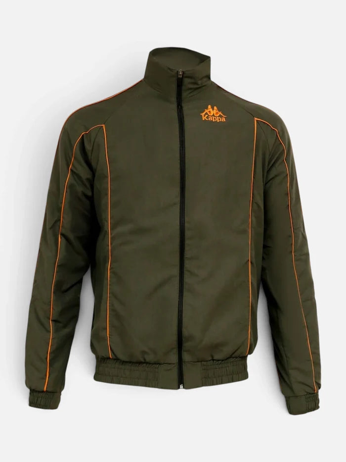 Campera Kappa 222 Banda Jacket Verde-Naranja
