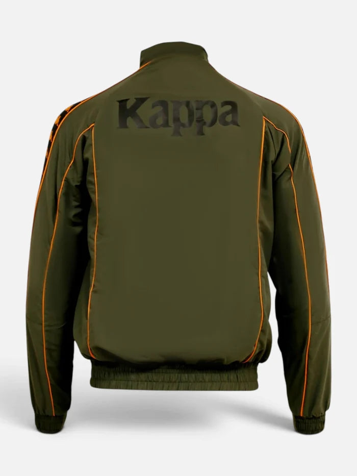 Campera Kappa 222 Banda Jacket Verde-Naranja