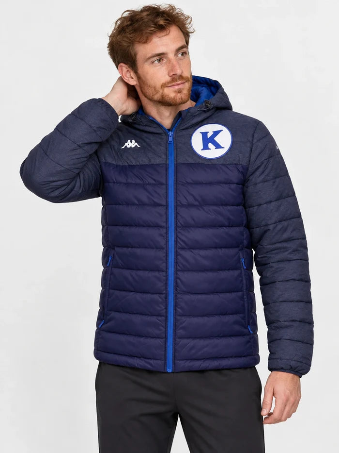 Campera Kappa Lamezio Futbol Negro Violet — vista principal