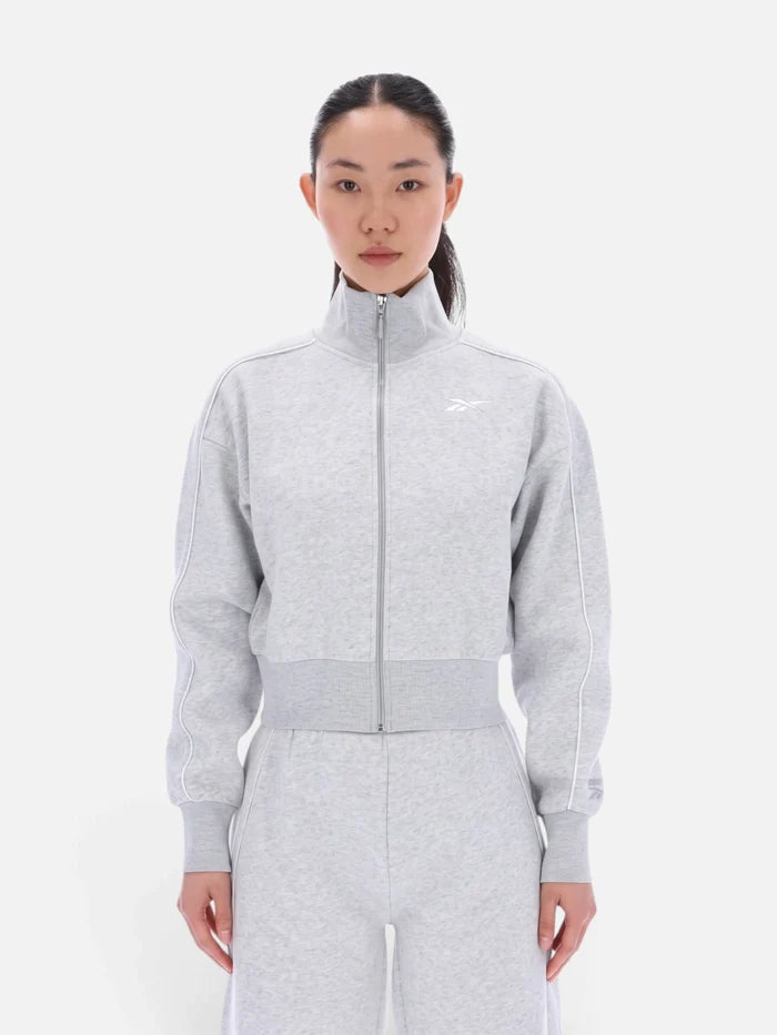 Campera Reebok Mujer Brooklyn Cropped Bomber Jacket Gris