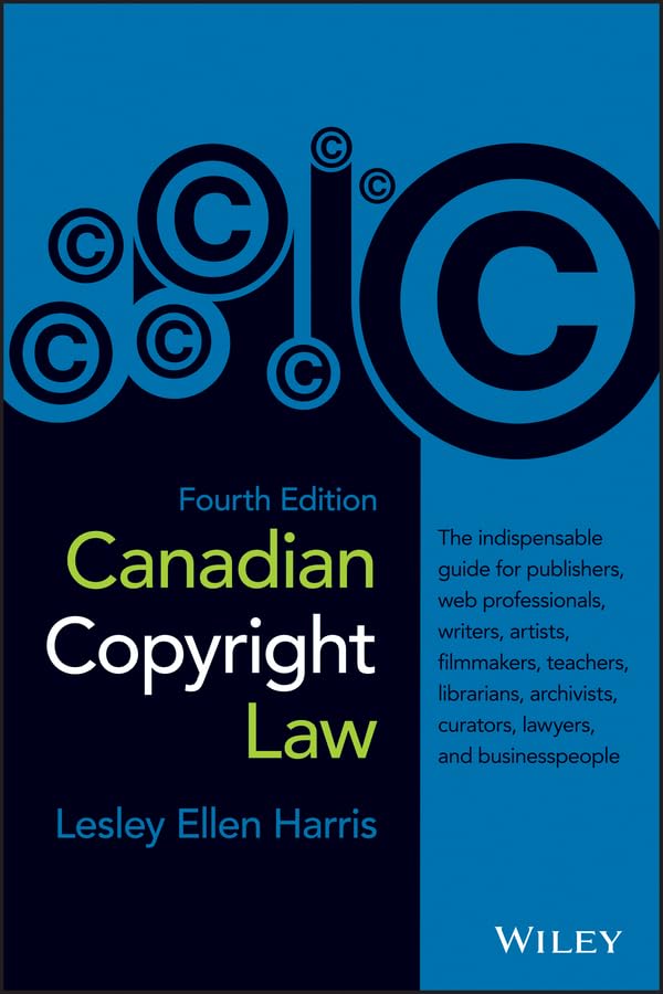 Canadian Copyright Law Hardcover