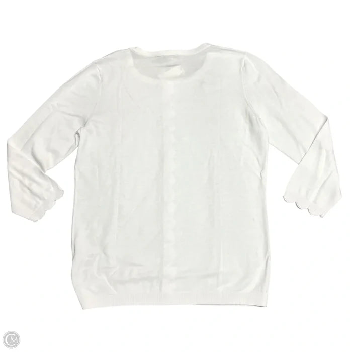 Cardigan By Talbots In White, Size: S